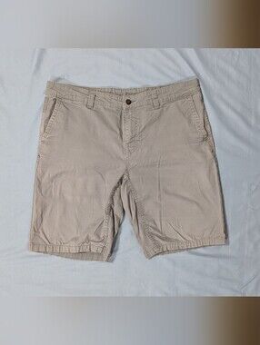 Stio Tusky Men's 36 Casual Outdoor Hiking Canvas Shorts Grey Stretch 2393